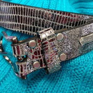 Calvin Klein Silver/Black Belt